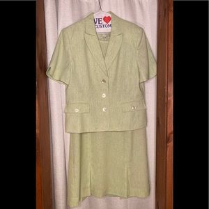 Women’s Light Green dress/ jacket suit.